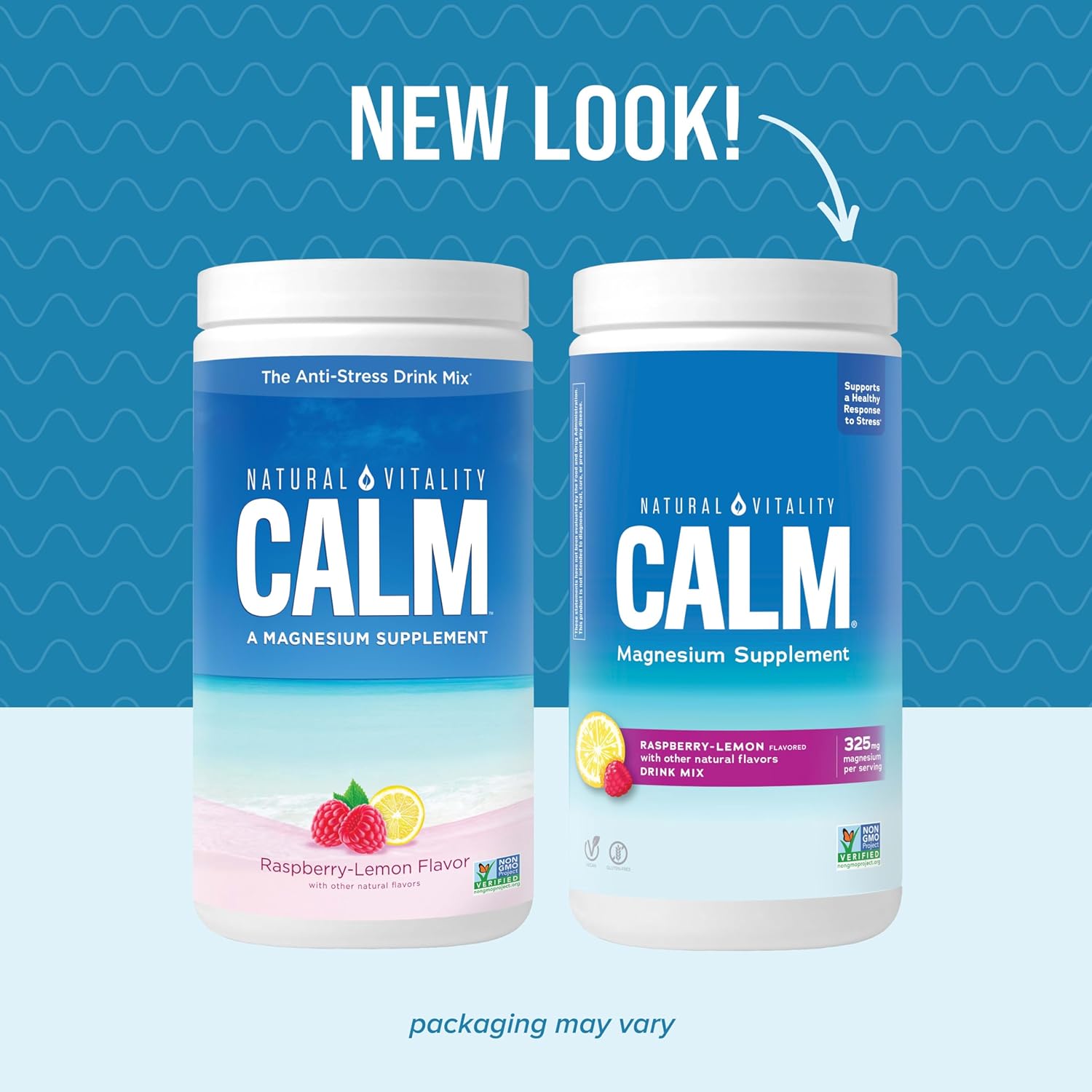 Raspberry Lemon Natural Vitality Calm Magnesium Citrate Supplement Powder - 16 Ounces