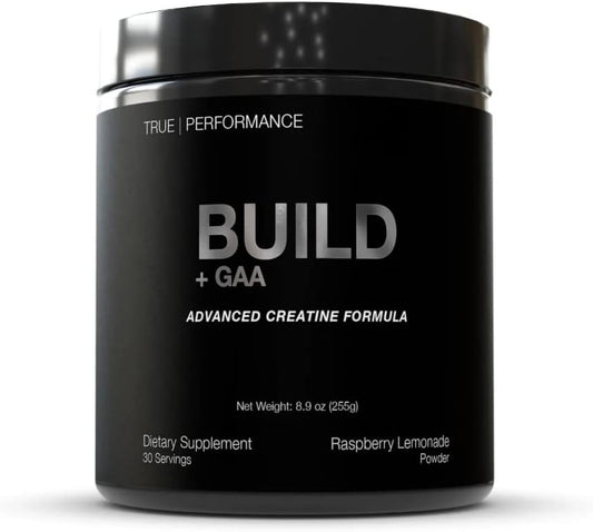 Raspberry Lemonade Muscle Building and Recovery Drink with GAA, Creatine, and Betaine - 30 Servings