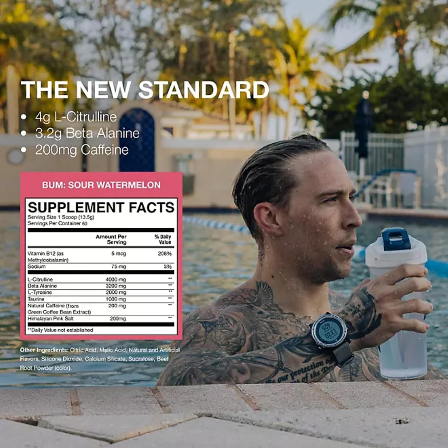 RAW Essential Pre-Workout Powder - CBUM Formula for Men & Women - Energy, Muscle Pump, Focus, Stamina, Strength, Endurance & Performance - Sour Watermelon Flavor - 1.79 lbs