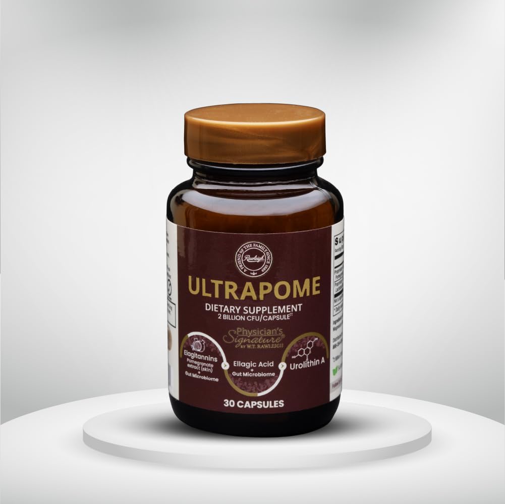 Rawleigh Ultrapome: Pomegranate Capsules with Live Cultures for Cellular Health and Energy Support