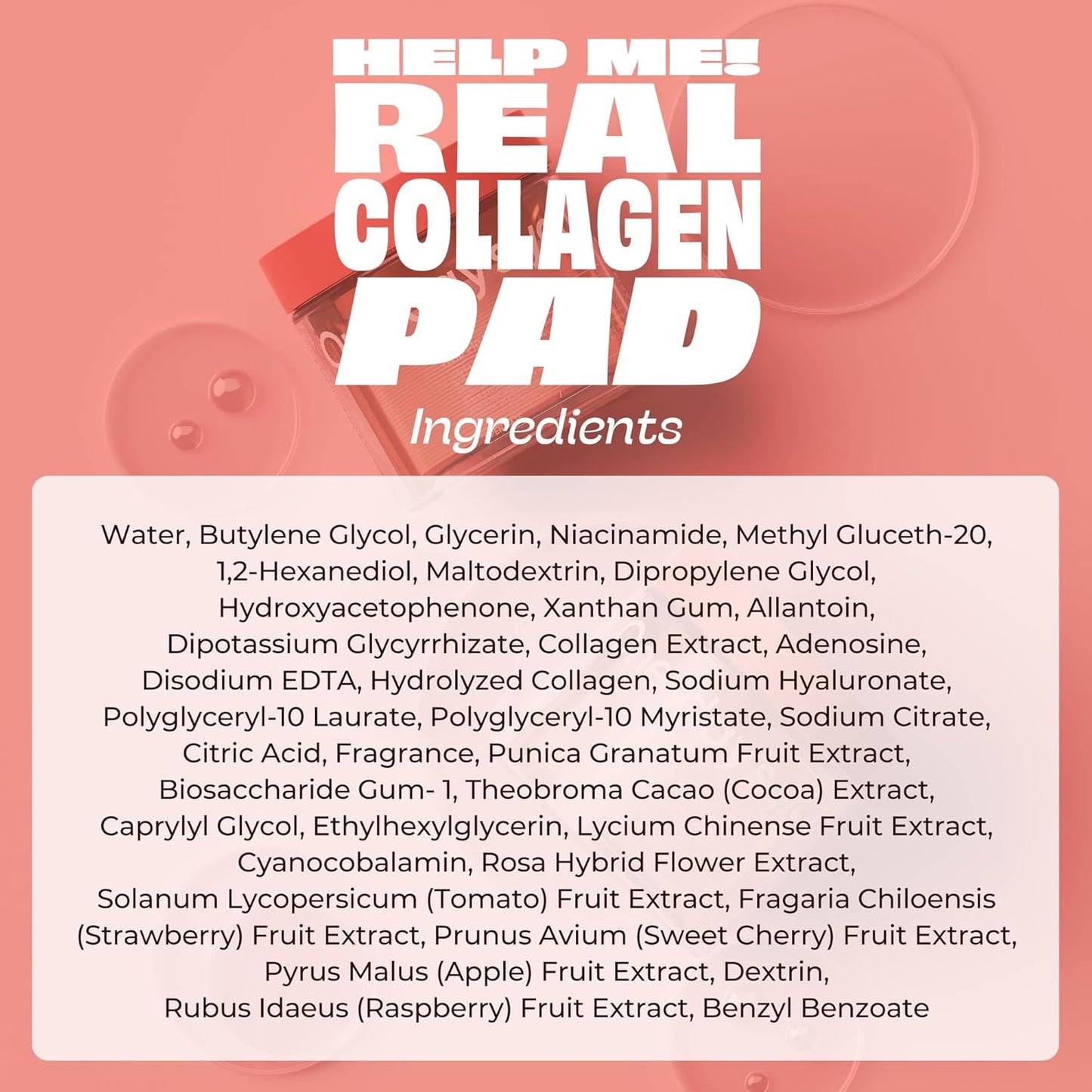 Real Collagen Pad for Skin Firming & Moisturizing - 70 Korean Pads for Daily Elasticity Care