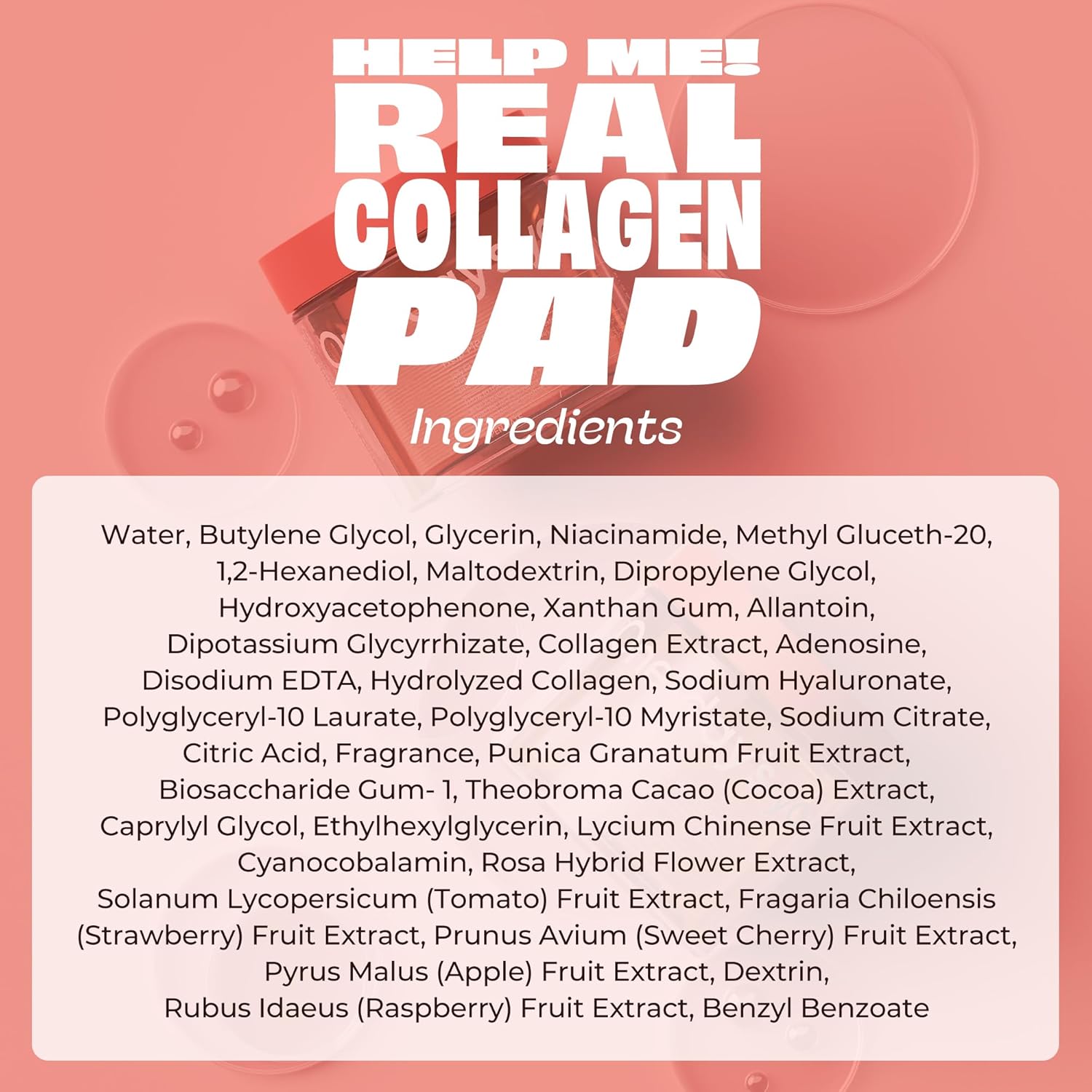 Real Collagen Pad for Skin Firming & Moisturizing - 70 Korean Pads for Daily Elasticity Care