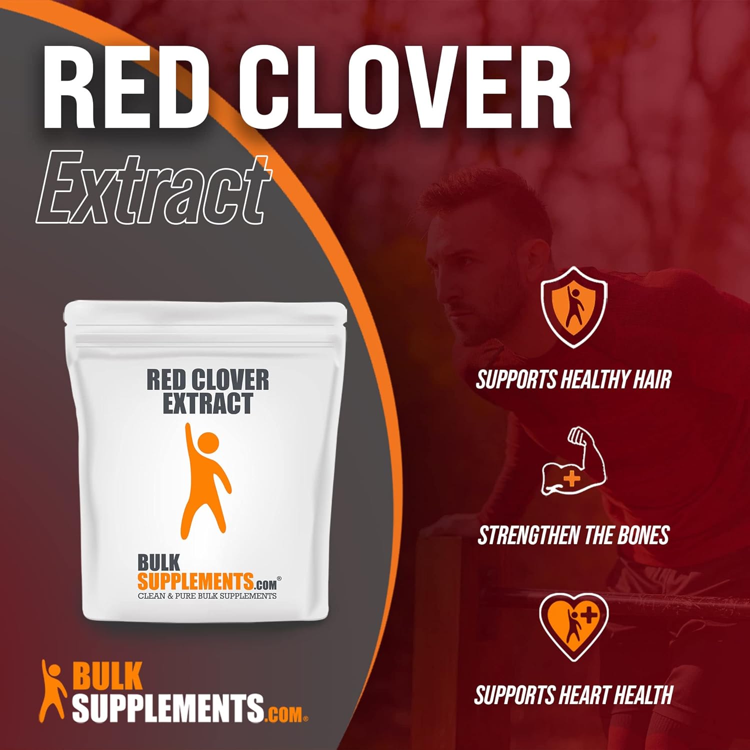 Red Clover Extract Powder - Antioxidant Supplement for Hair and Bones - 5kg/11lbs Bulk Size