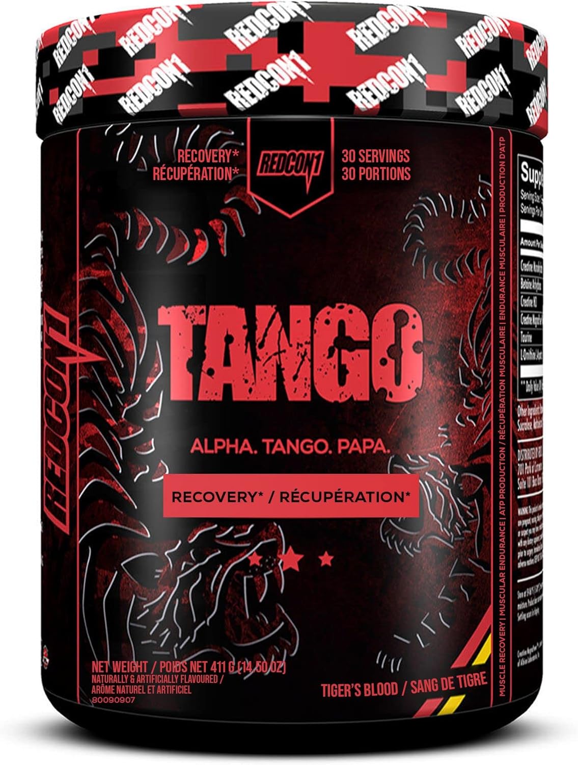 REDCON1 Tango Tigers Blood Flavor Energy Drink - 14.50 oz.