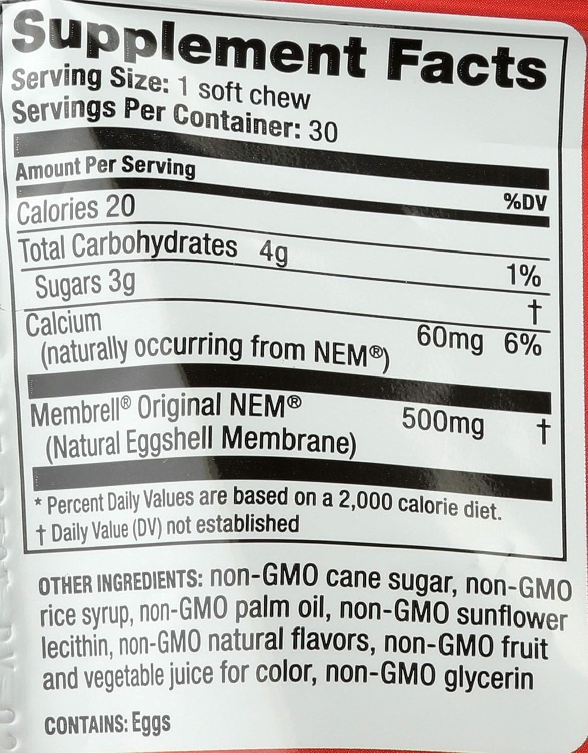 Redd Remedies Joint Health Original Soft Chews - Black Cherry Flavor, Supports Connective Tissue & Cartilage Strength, 30 Count
