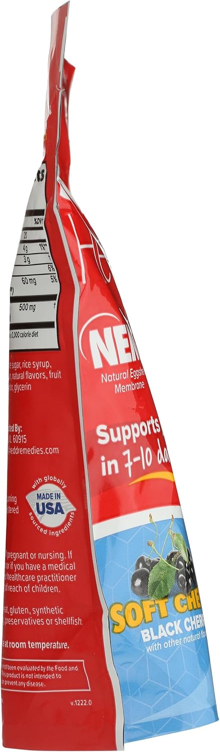 Redd Remedies Joint Health Original Soft Chews - Black Cherry Flavor, Supports Connective Tissue & Cartilage Strength, 30 Count