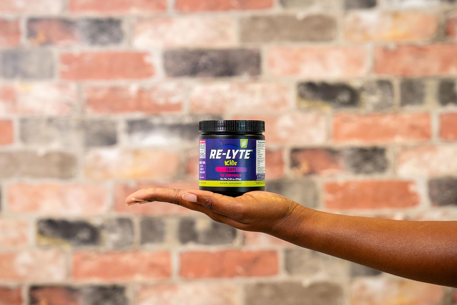 REDMOND Re-Lyte Kids Hydration Electrolyte Mix Powder in Grape Flavor - 7.62 oz