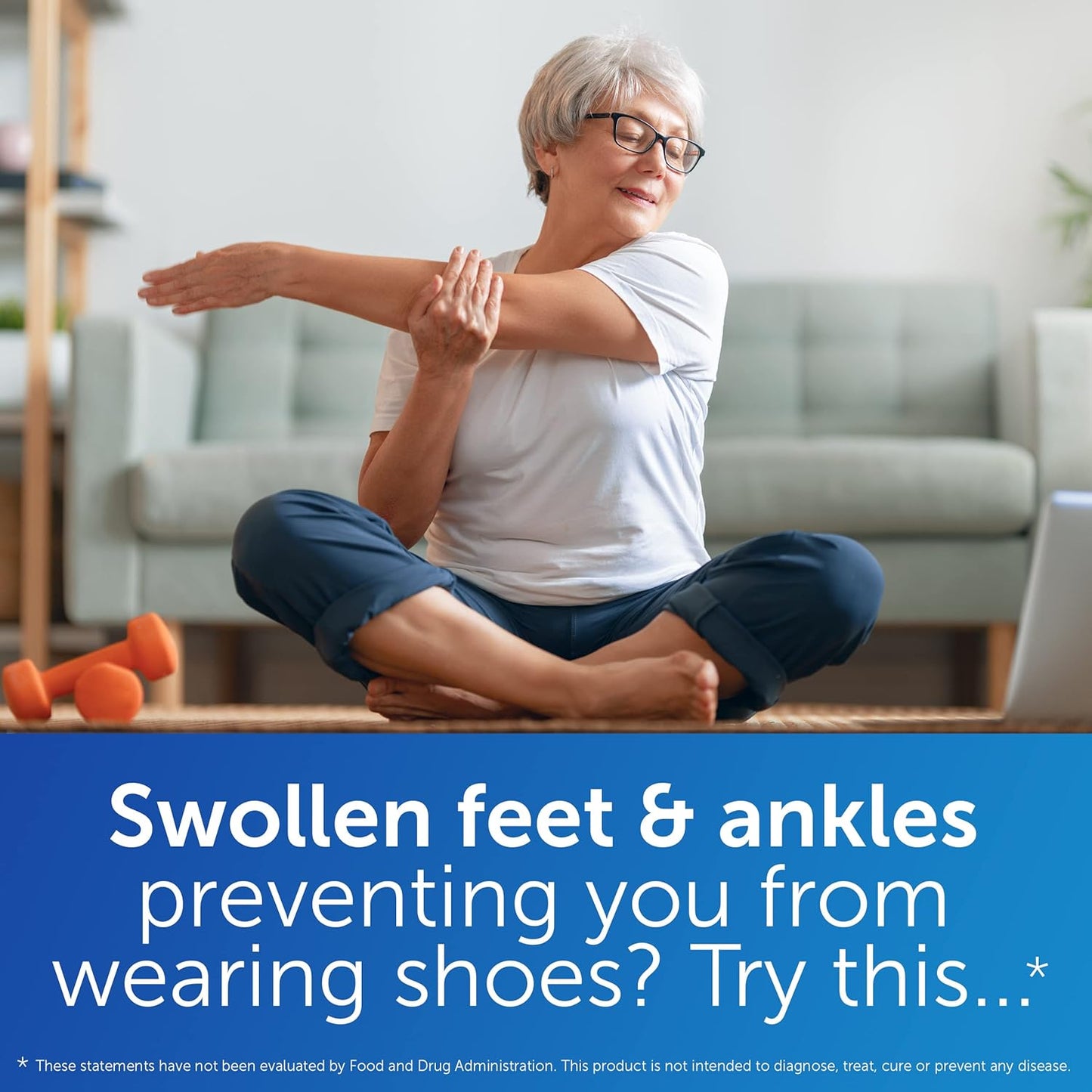 Reduce Swelling in Legs & Feet with Acusil Natural Diuretic Pills - Say Goodbye to Swollen Feet & Ankles - Fast Relief for Shoe Discomfort.