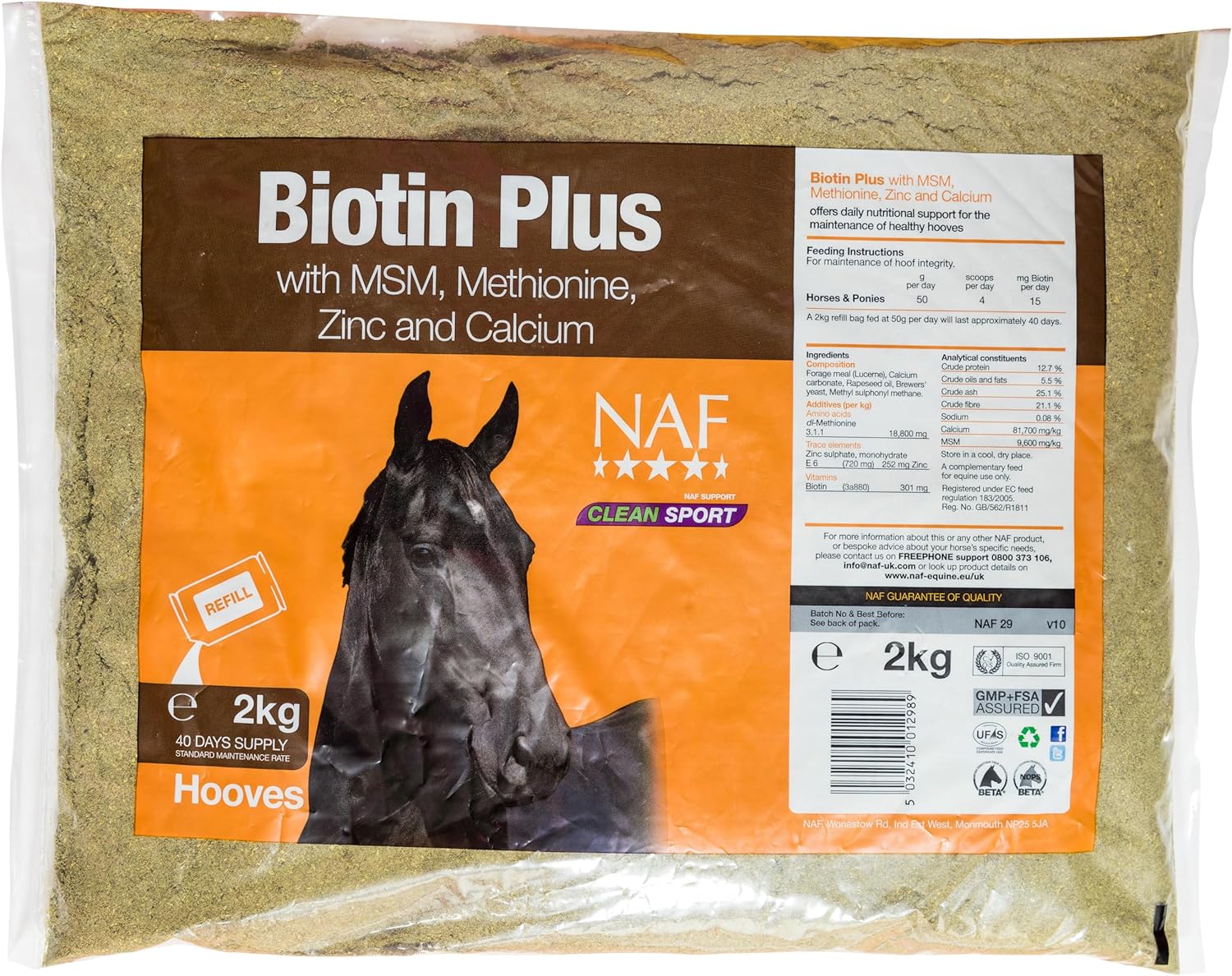Refill for NAF Biotin Plus Supplement - Enhance Hoof and Coat Health
