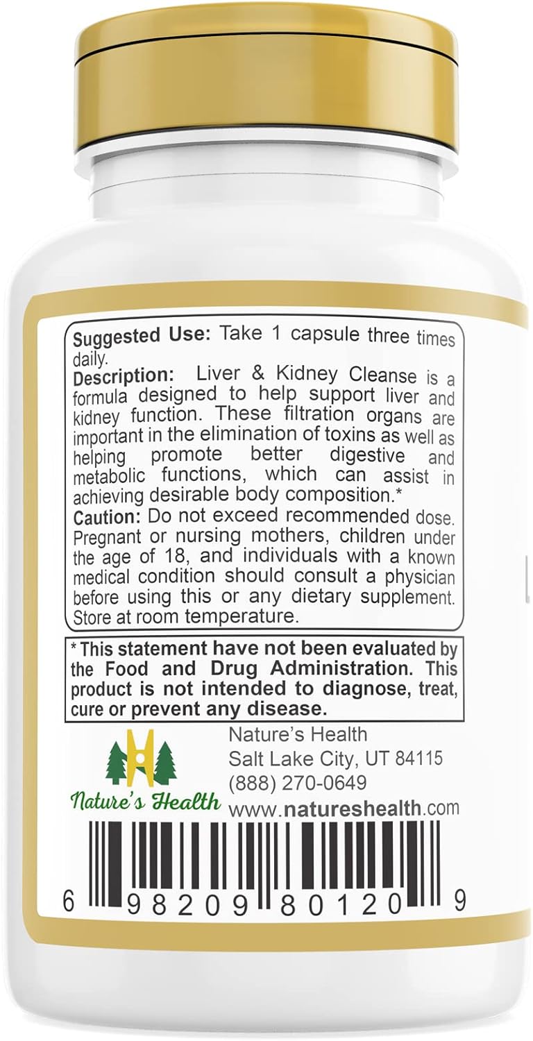 Rehmannia Formula Liver and Kidney Cleanse Supplement - Boost Vitality - 90 Vegetarian Capsules