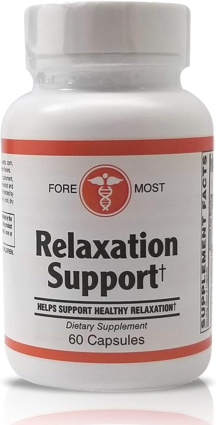 Relaxation Support Magnesium Citrate Capsules - Holistic Health Supplement, 60 Capsules