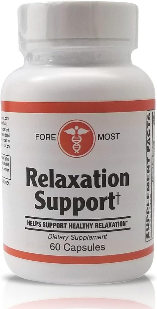 Relaxation Support Magnesium Citrate Capsules - Holistic Health Supplement, 60 Capsules