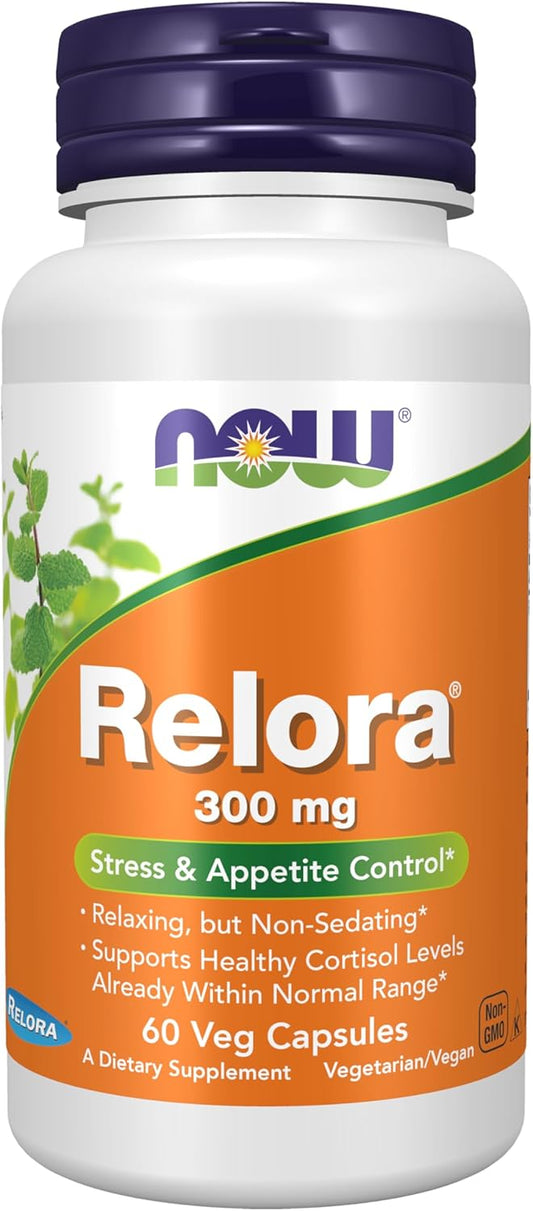 Relora 300 mg Veg Capsules - Natural Plant Extract Supplement by NOW Foods