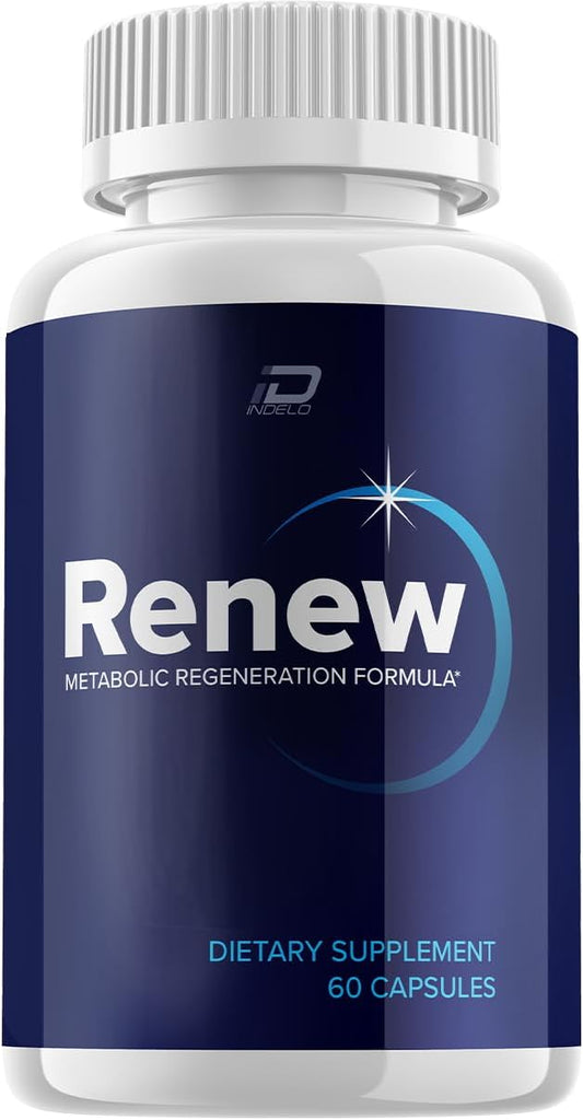 Renew Capsules Supplement for Metabolic Regeneration - Maximum Strength Formula (60 Capsules)