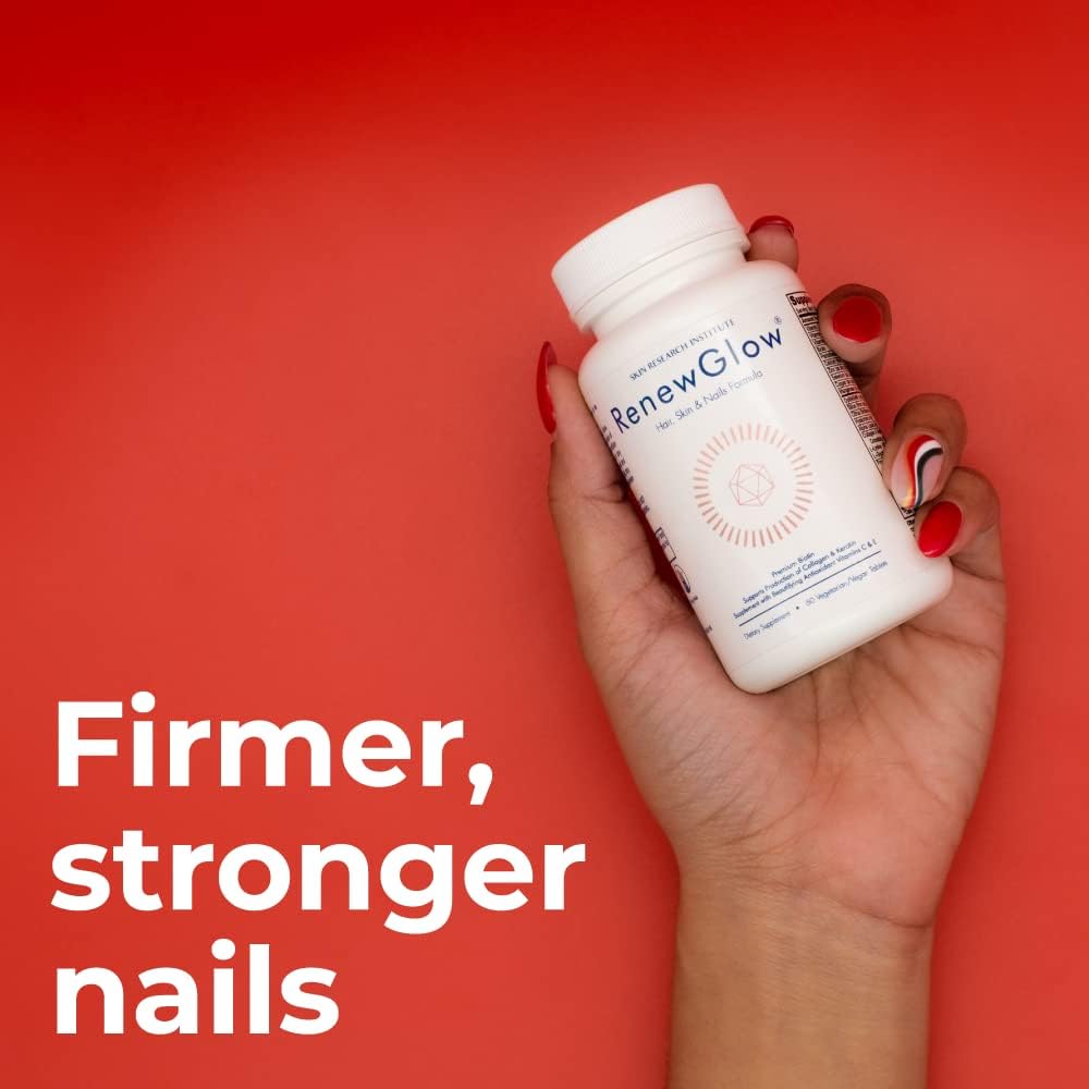 Renewglow Hair Supplement for Healthy Hair Growth and Skin Support, Ages 35+