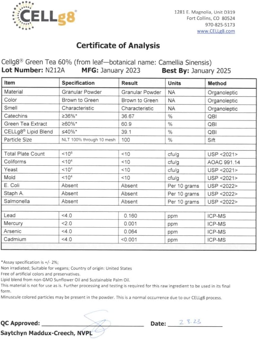 Renue By Science Green Tea Extract Capsules - High Strength Liposomal Supplement with 75mg Green Tea per Serving - Non-GMO - Made in USA & Third-Party Tested