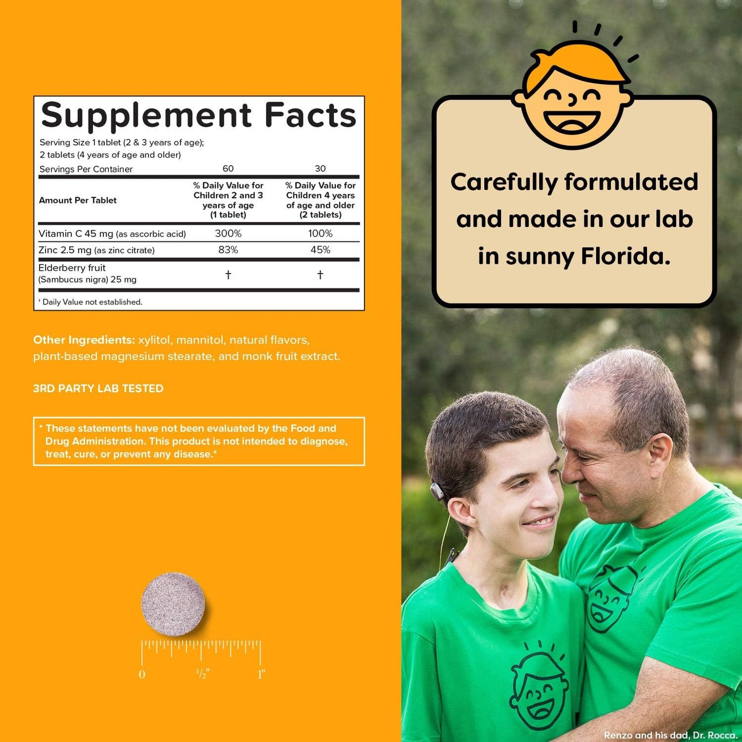 Renzo's Vitamins Kid Essential Bundle - Probiotic, Vitamin C with Elderberry & Zinc, Multivitamin for Picky Eaters, Calcium Supplement