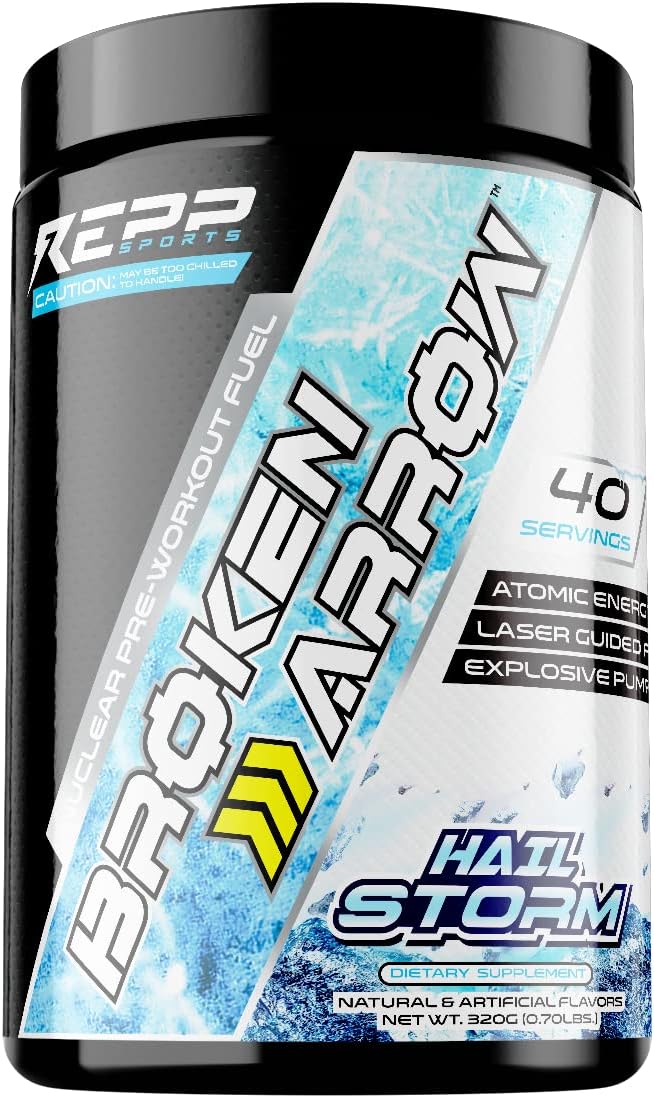 Repp Sports Hail Storm Pre-Workout - Extreme Energy and Endurance Boost (20/40 Servings)