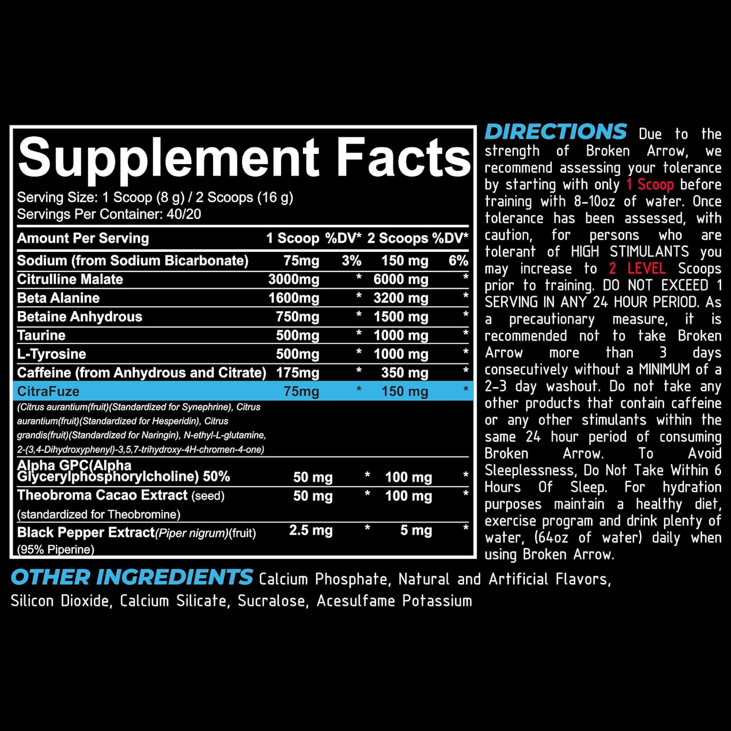 Repp Sports Hail Storm Pre-Workout - Extreme Energy and Endurance Boost (20/40 Servings)