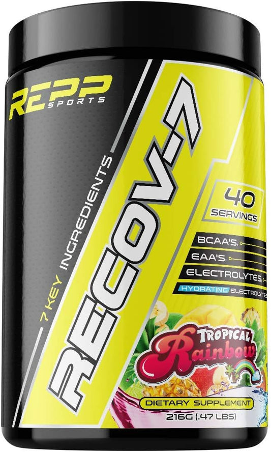 REPP Sports Recov-7 Tropical Rainbow Intra-Workout Supplement - 40 Servings