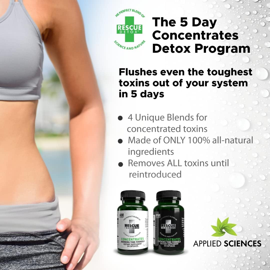 Rescue Detox 5 Day Concentrates +Plus | Total Toxin Elimination for Good