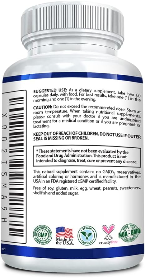 Research Verified Appetite Suppressant - Reduce Cravings, Enhance Metabolism - 60 Capsules