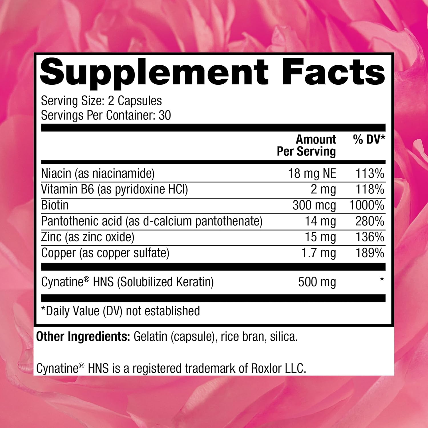 Reserveage Keratin Hair Booster with Biotin & Resveratrol - Supports Hair Growth & Nail Health - 60 Capsules