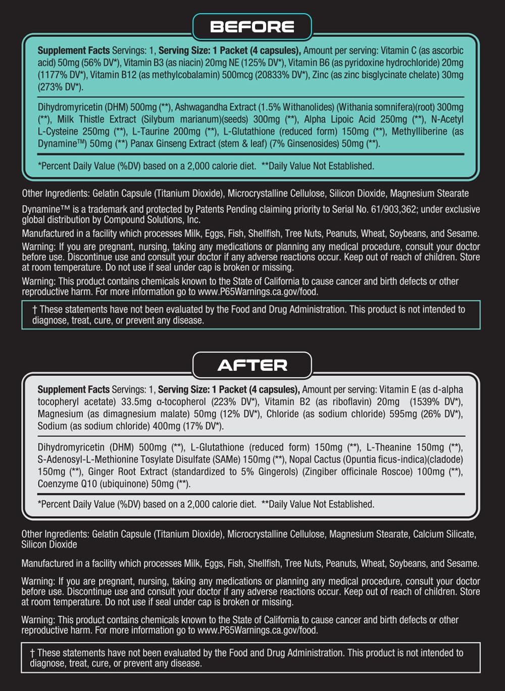 Reset Labs DHM & Milk Thistle After Drinking Capsules - Liver Support & Restore Pills with Ginger & Electrolytes - Better Morning Hangover Relief (6 Pack)