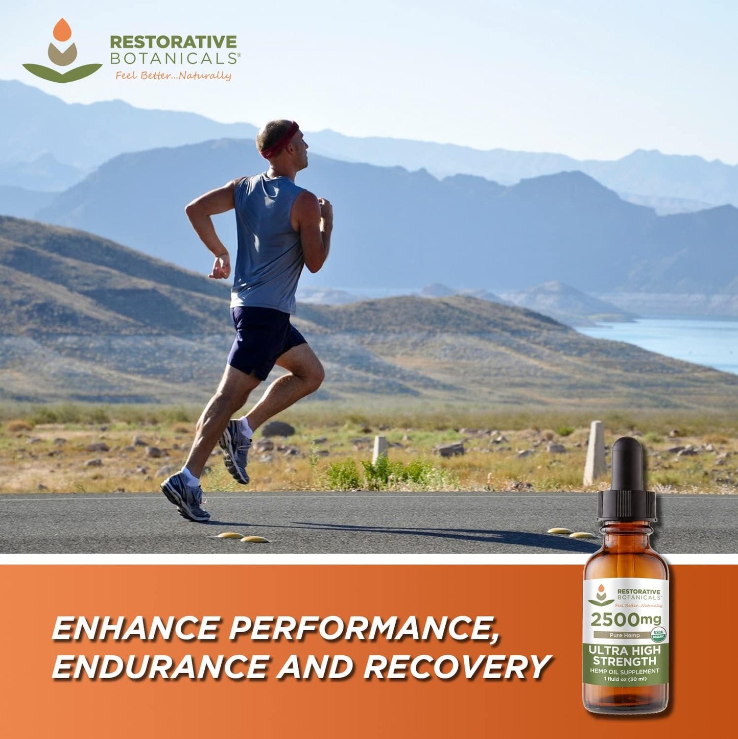 Restorative Botanicals 2500mgmetabolism boosterOil for Body & Mind Benefits - High Strength Puremetabolism boosterExtract (1oz/30ml)