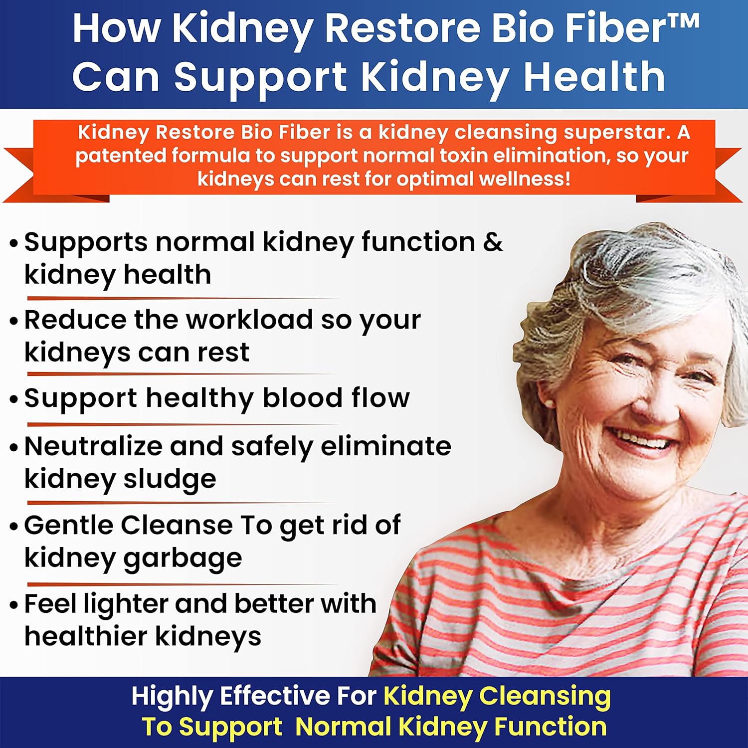 Restorative Kidney Support Supplement with Bio Fiber for Detox & Repair - Improve Kidney Health with Tea Additive - 2.5 LBS