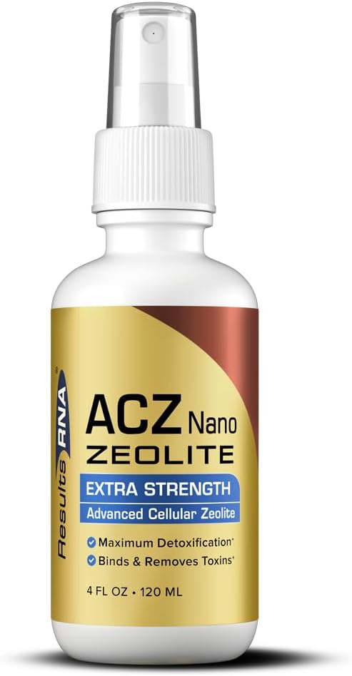 Results RNA ACZ Nano Zeolite Extra Strength 4 oz - Advanced Cellular Zeolite Detox & Immune Support - Doctor Recommended Global Cleanser