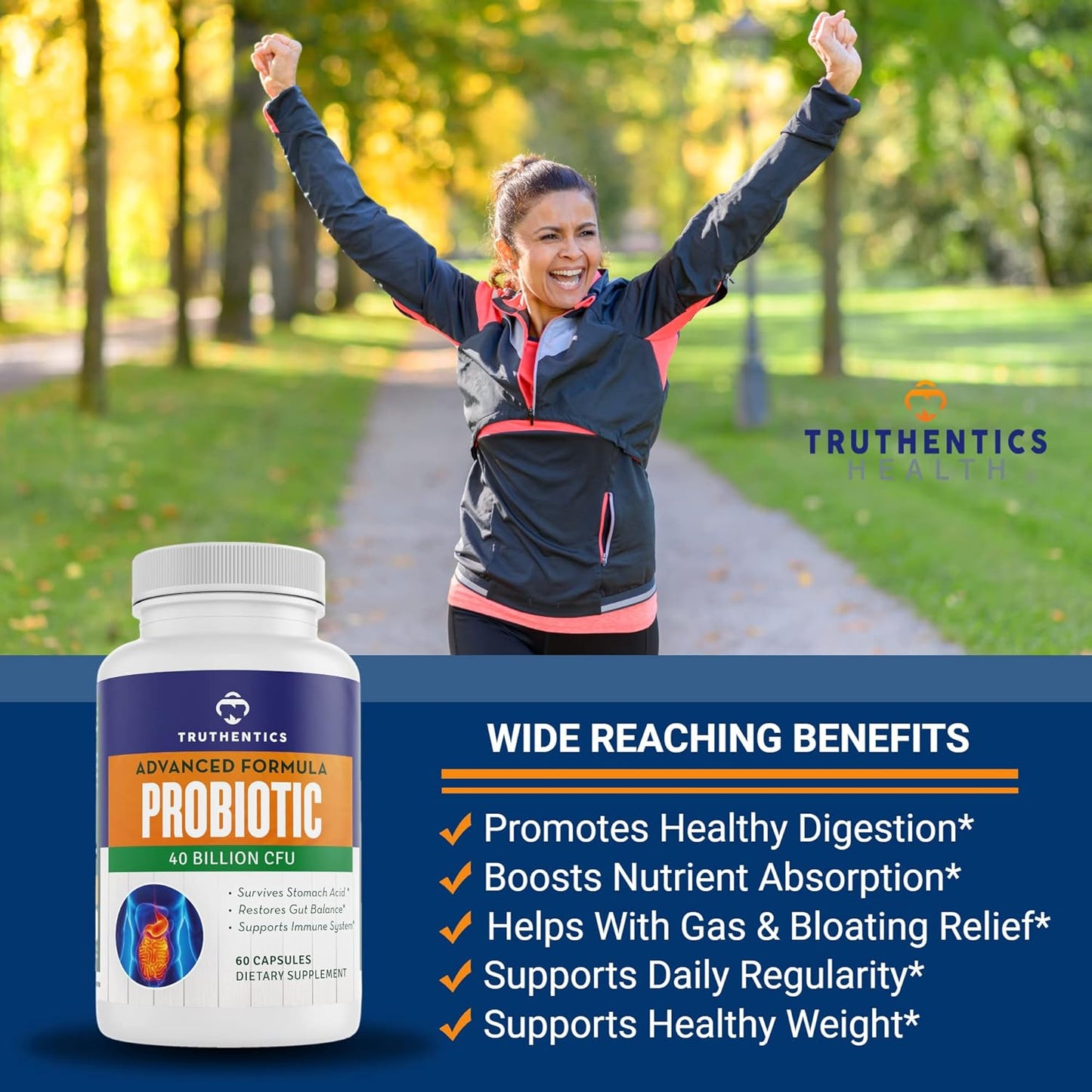 Resveratrol and Advanced Probiotic Bundle for Healthy Aging, Heart, Immune, and Digestive Support - Gluten Free, Non-GMO Capsules