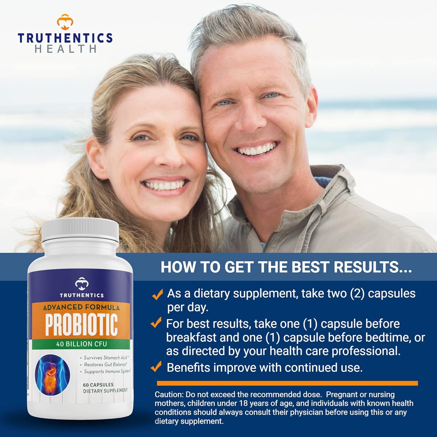 Resveratrol and Advanced Probiotic Bundle for Healthy Aging, Heart, Immune, and Digestive Support - Gluten Free, Non-GMO Capsules