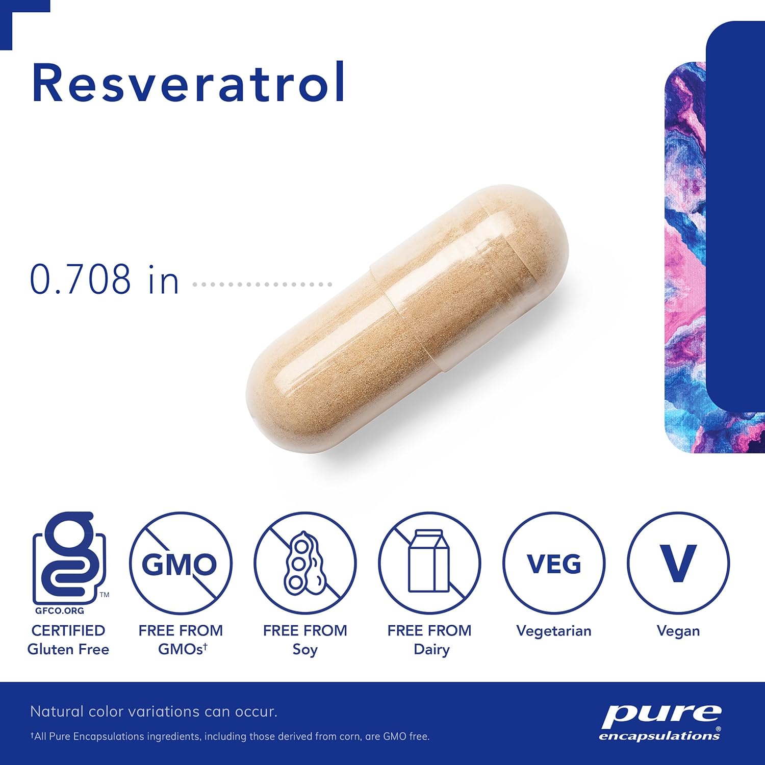 Resveratrol Capsules for Cardiovascular, Cellular Health, and Memory Support - 40mg Trans-Resveratrol - Antioxidant Supplement - Gluten Free & Non-GMO - 120 Count