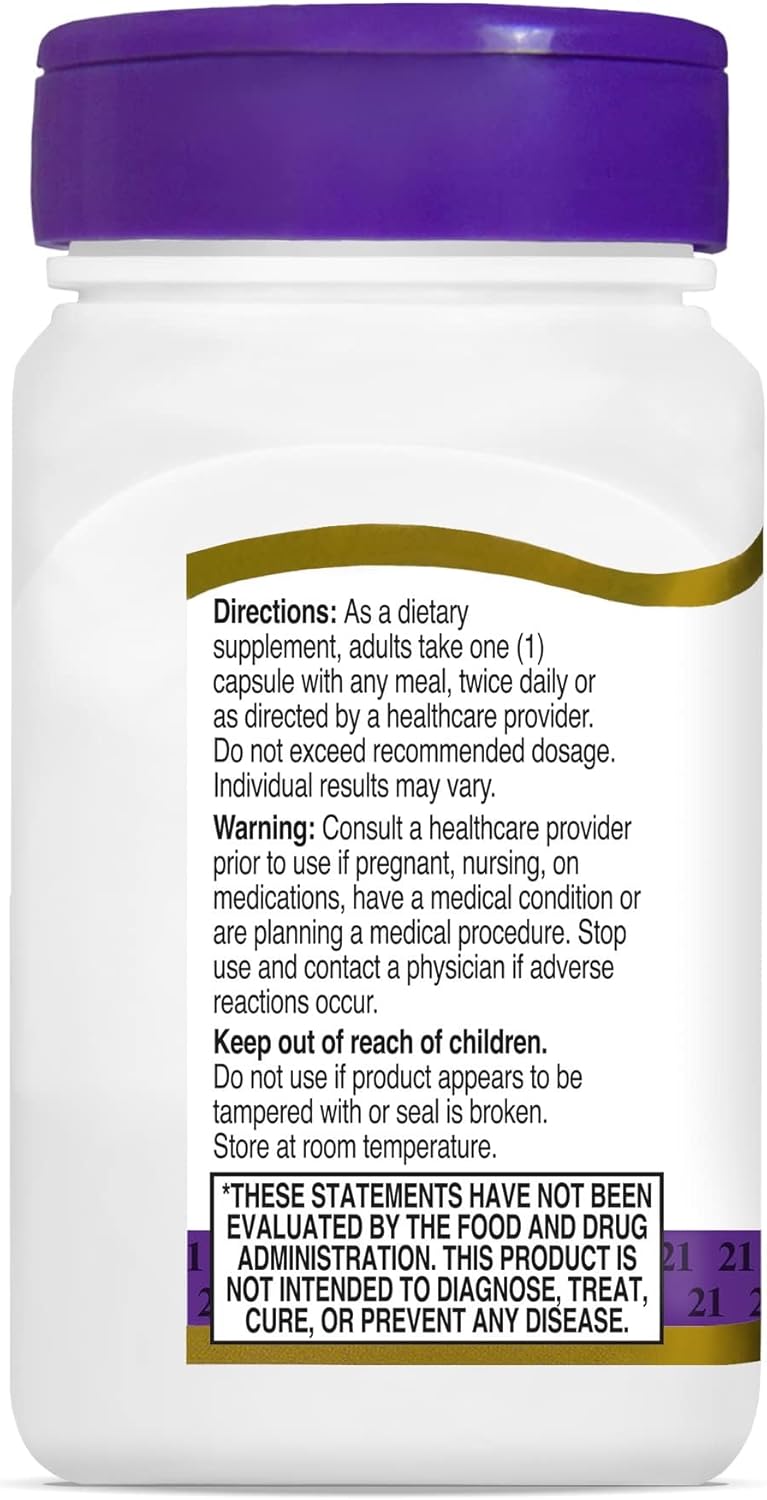 Resveratrol Red Wine Extract Capsules - 21st Century Formula, 180 Capsules (90 Count x 2)