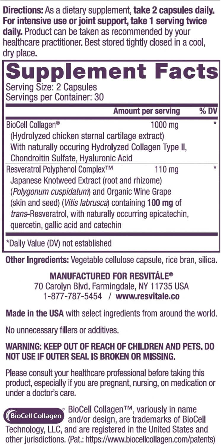 ResVitale Beauty Bundle: Skin Care & Collagen Enhancing Supplements - 90 Capsules & 60 Capsules