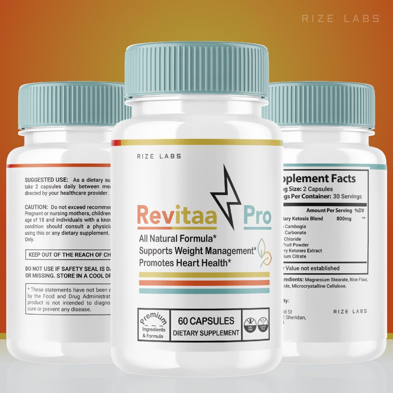 Revitaa Pro Slimming Formula Pills 5 Pack - Advanced Digestive Support Supplement with RevitaaPro Reviews - 300 Capsules