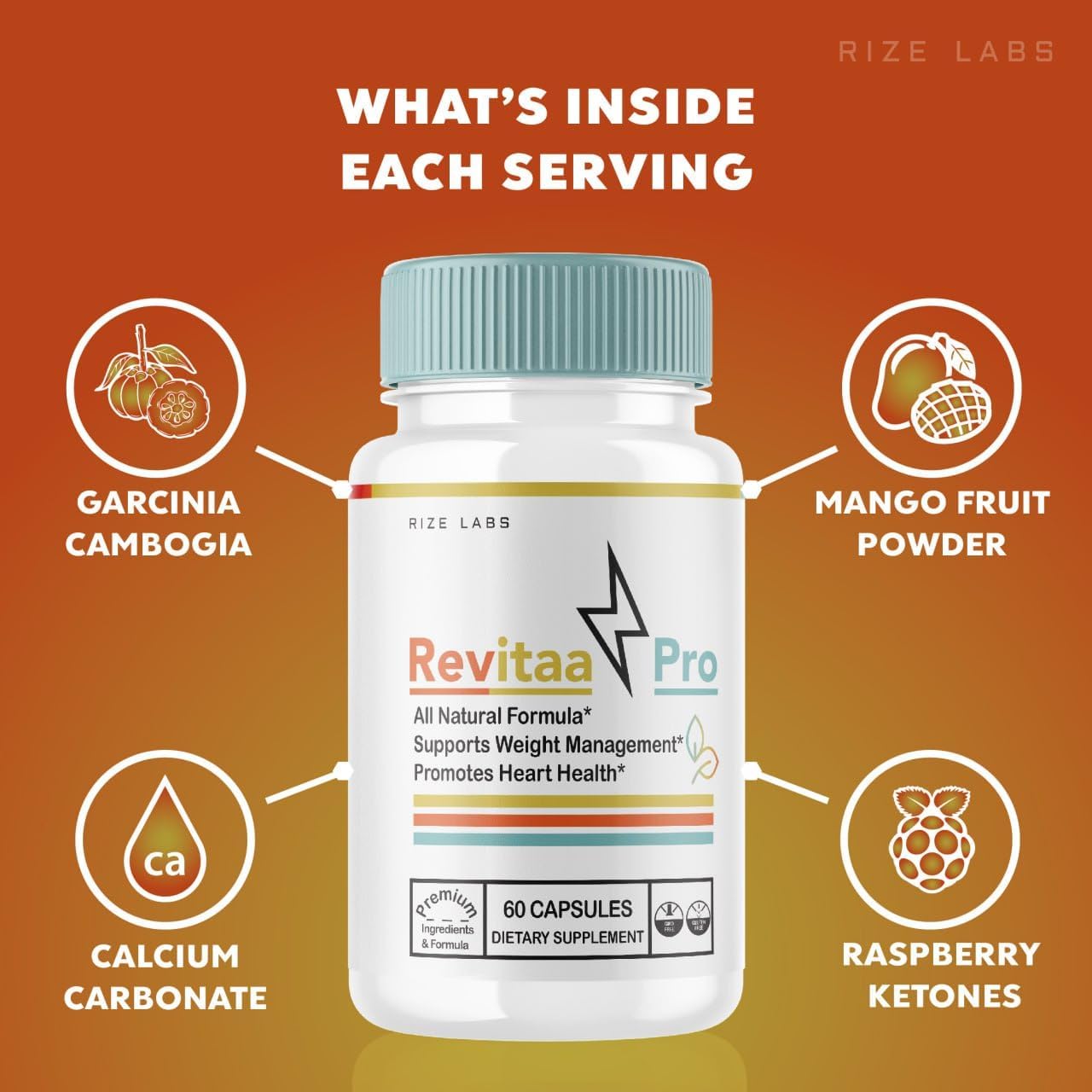 Revitaa Pro Slimming Formula Pills 5 Pack - Advanced Digestive Support Supplement with RevitaaPro Reviews - 300 Capsules