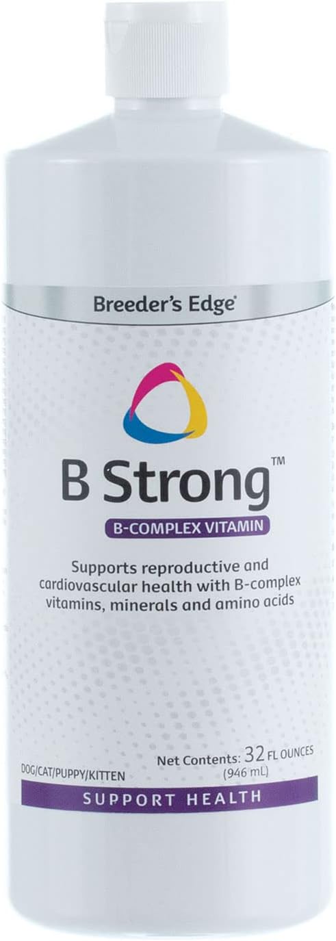 Revival Animal Health Breeder's Edge B Strong Liquid Supplement for Dogs, Cats, Puppies & Kittens - 32 oz Bottle