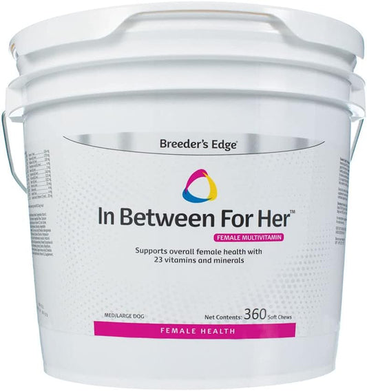 Revival Animal Health Breeder's Edge in Between for Her - Female Multivitamin for Medium/Large Dogs - 360 Count