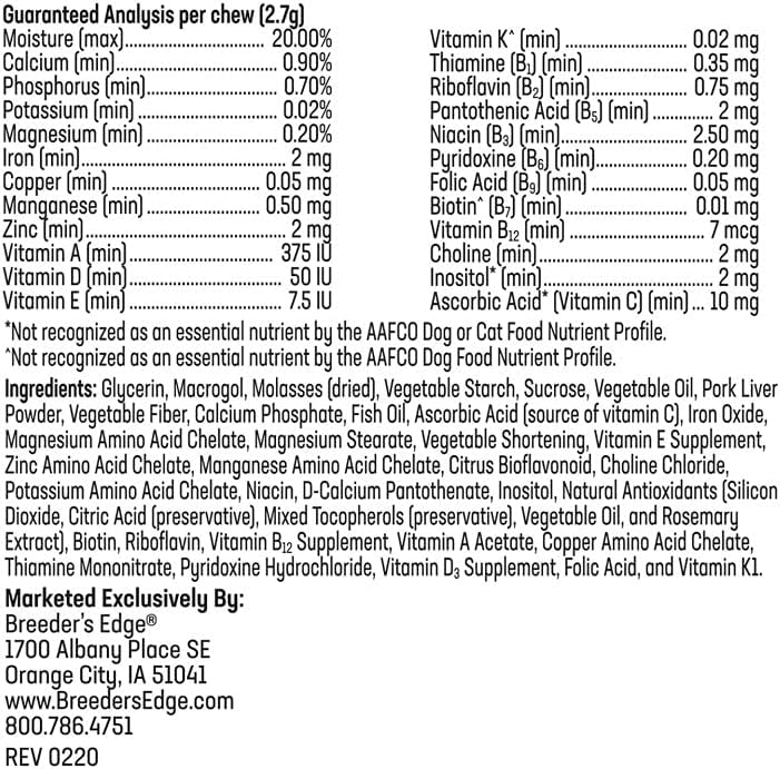 Revival Animal Health Breeder's Edge in Between for Her Female Multivitamin - 90 ct for Cats and Small Dogs