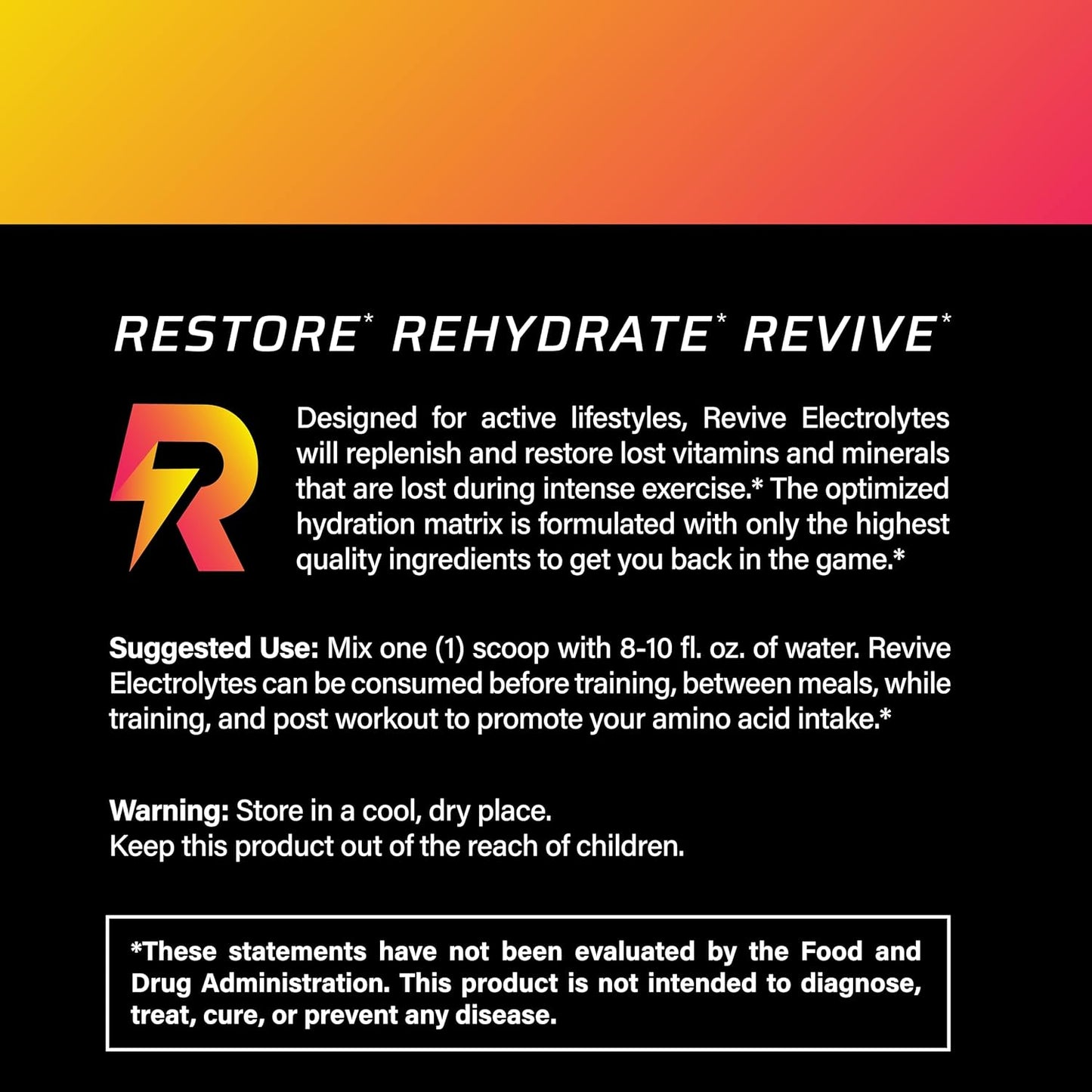 Revive Supplements Keto Boost Electrolytes Powder: Ultimate Hydration with BCAAs & Essential Minerals for Energy, Recovery, and Performance - 30 Servings