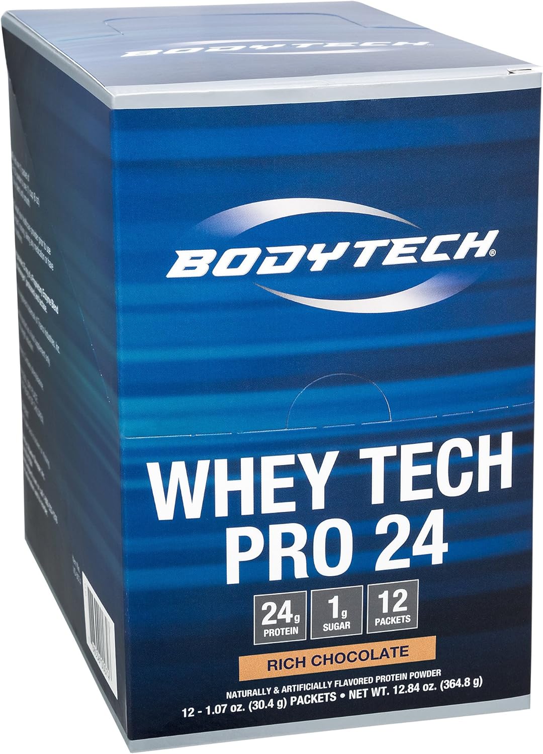 Rich Chocolate BodyTech Whey Tech Pro24 Powder Packets - 12 Pack, 1.1 oz Each
