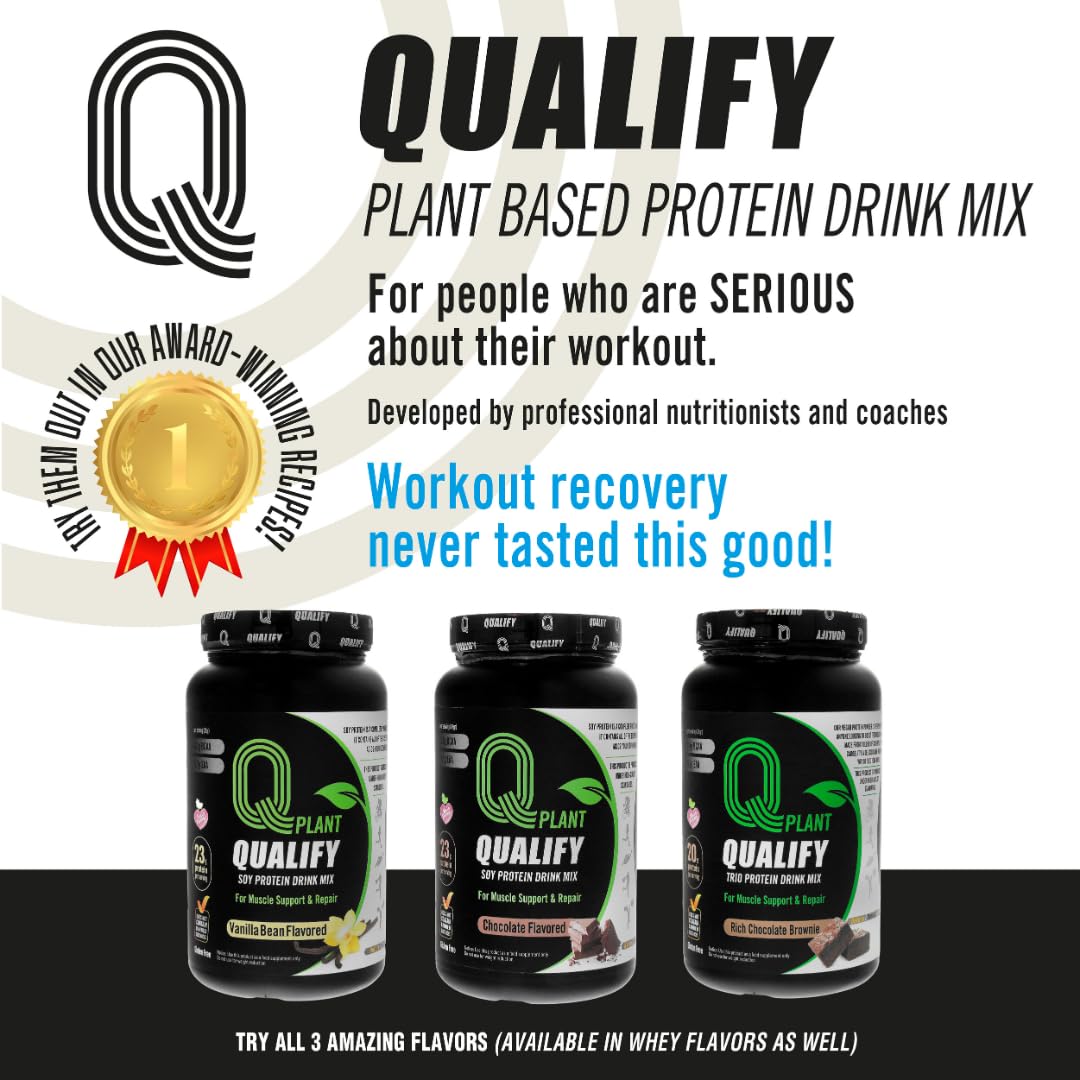 Rich Chocolate Brownie Flavored Plant Protein Powder Mix – Gluten Free, Vegan, Highly Kosher, 20g Protein, 2.4g BCAA, 1.65lb