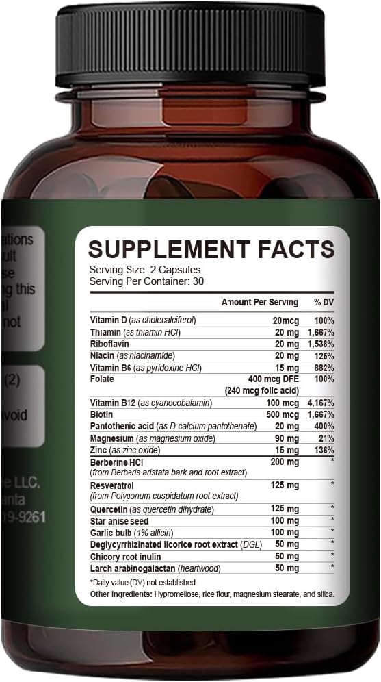 Rigma Herbal BEE Gut Health Capsules - Relief for Gas, Bloating, Constipation - Cleanse and Restore Digestion for Regularity, 60 Count