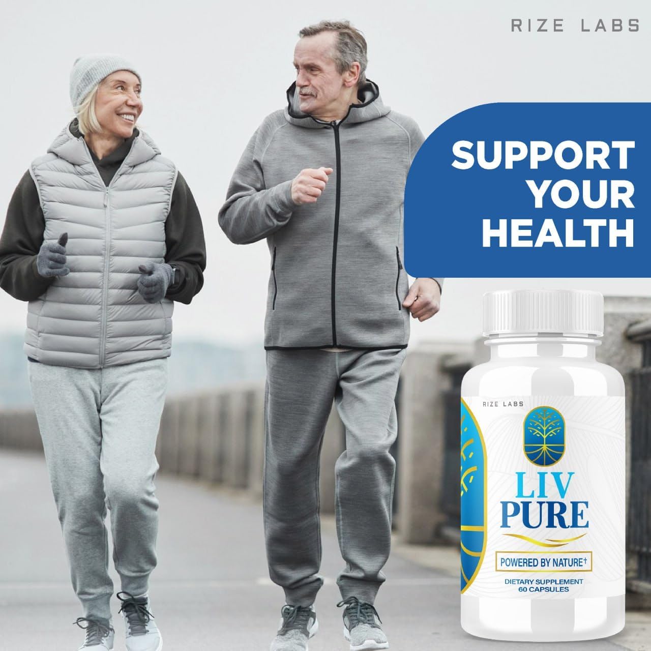 Rize Labs LivPure: Advanced Formula Liver Support Supplement - Vegan Liver Function Pills (180 Capsules)
