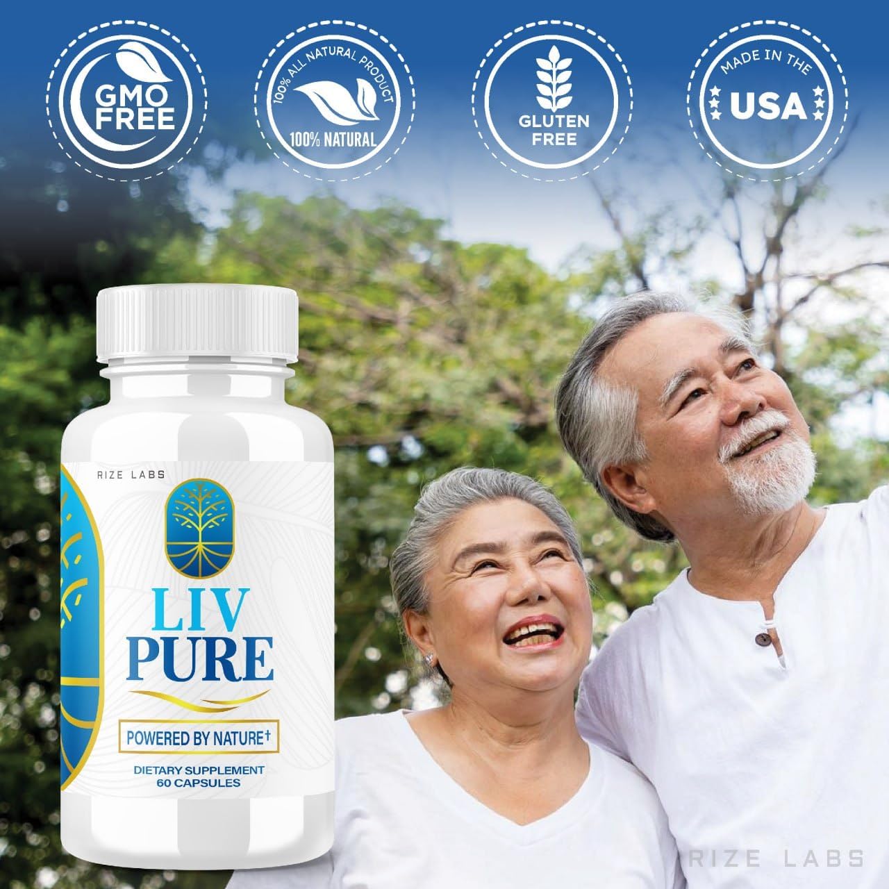 Rize Labs LivPure: Advanced Formula Liver Support Supplement - Vegan Liver Function Pills (180 Capsules)