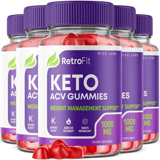 Rize Labs RetroFit Keto ACV Gummies - Advanced Weight Loss Supplement with Apple Cider Vinegar for Belly Fat Reduction - Extra Strength Formula (300 Gummies)