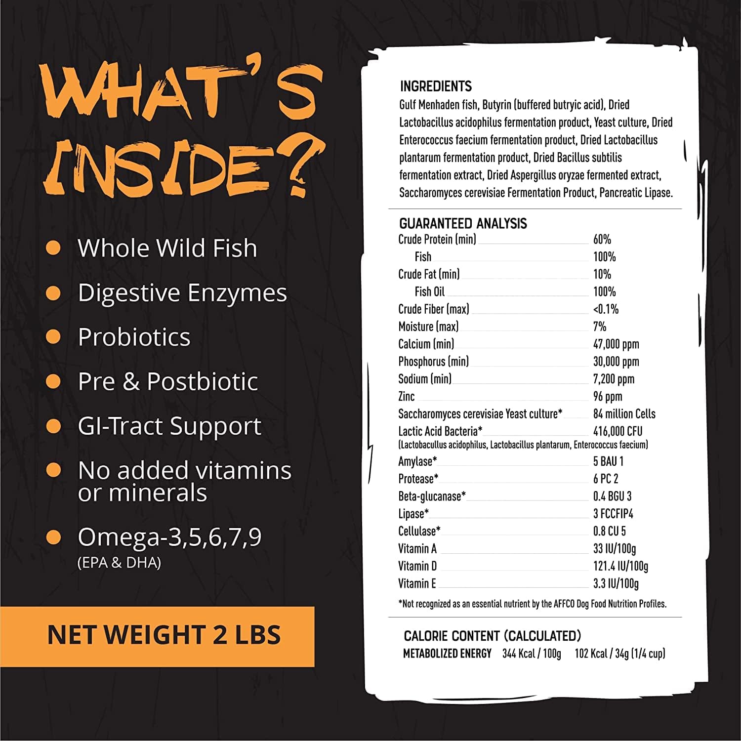 Rogue Pet Science Origins 5-in-1 Dog Supplement with Omega 3 Fish Oil for Healthy Digestion, Skin, Coat, Itching & Joints (5 lbs)