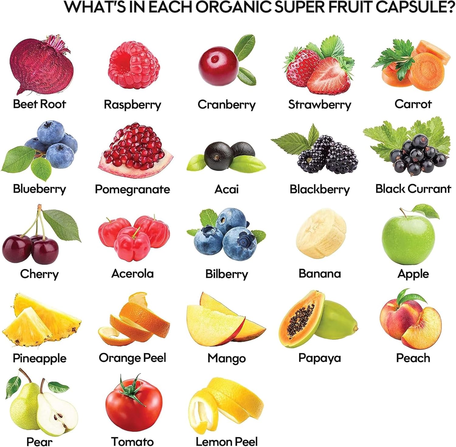 Rootie Whole Fruits and Veggies Supplement - 39 Powerful Blend, Fill Nutritional Gaps, Boost Energy and Well-being - Non-GMO, Vegan, Gluten Free - Made in USA (30 Day Supply)